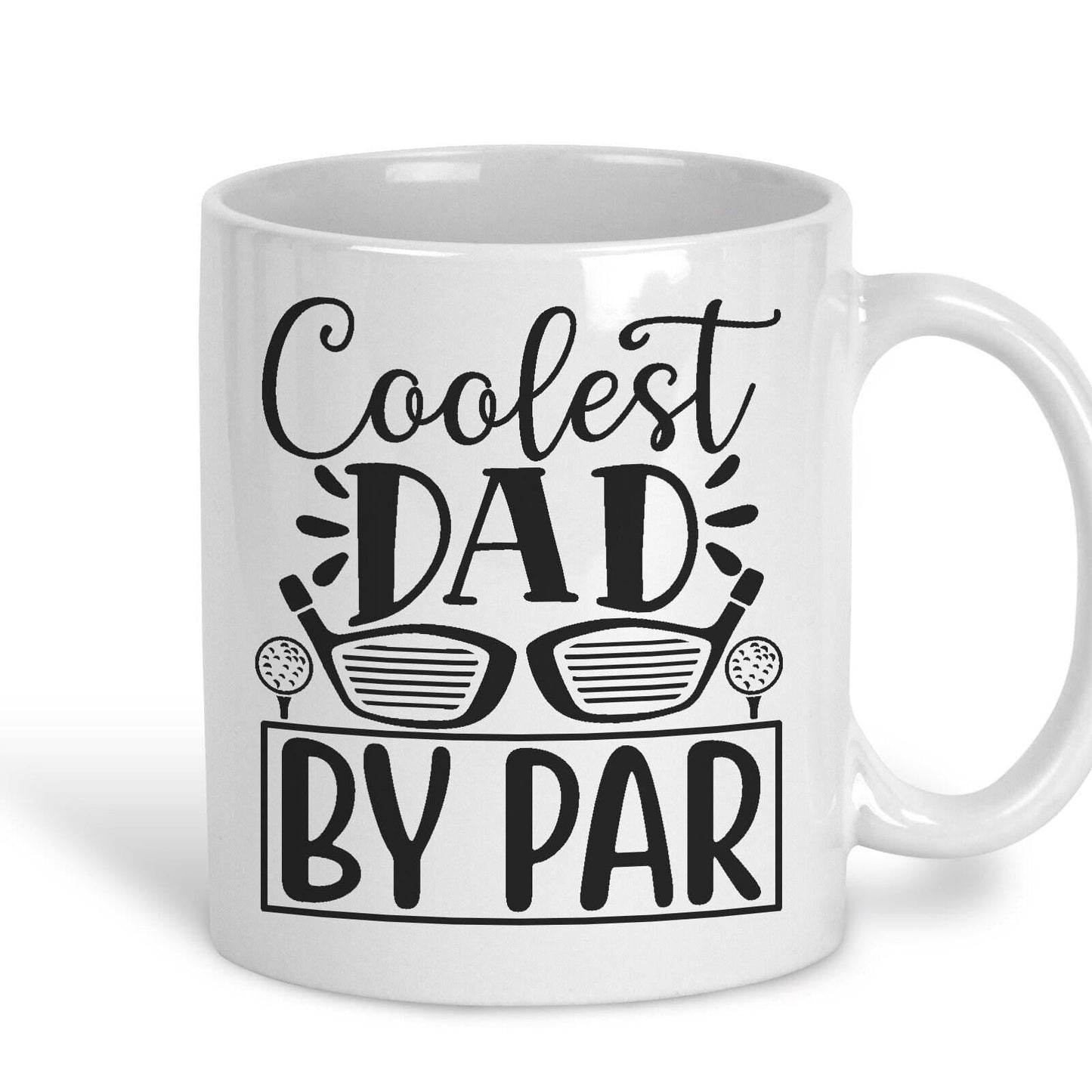 Coolest Dad By Par Father's Day Golf Joke Personalised Mug