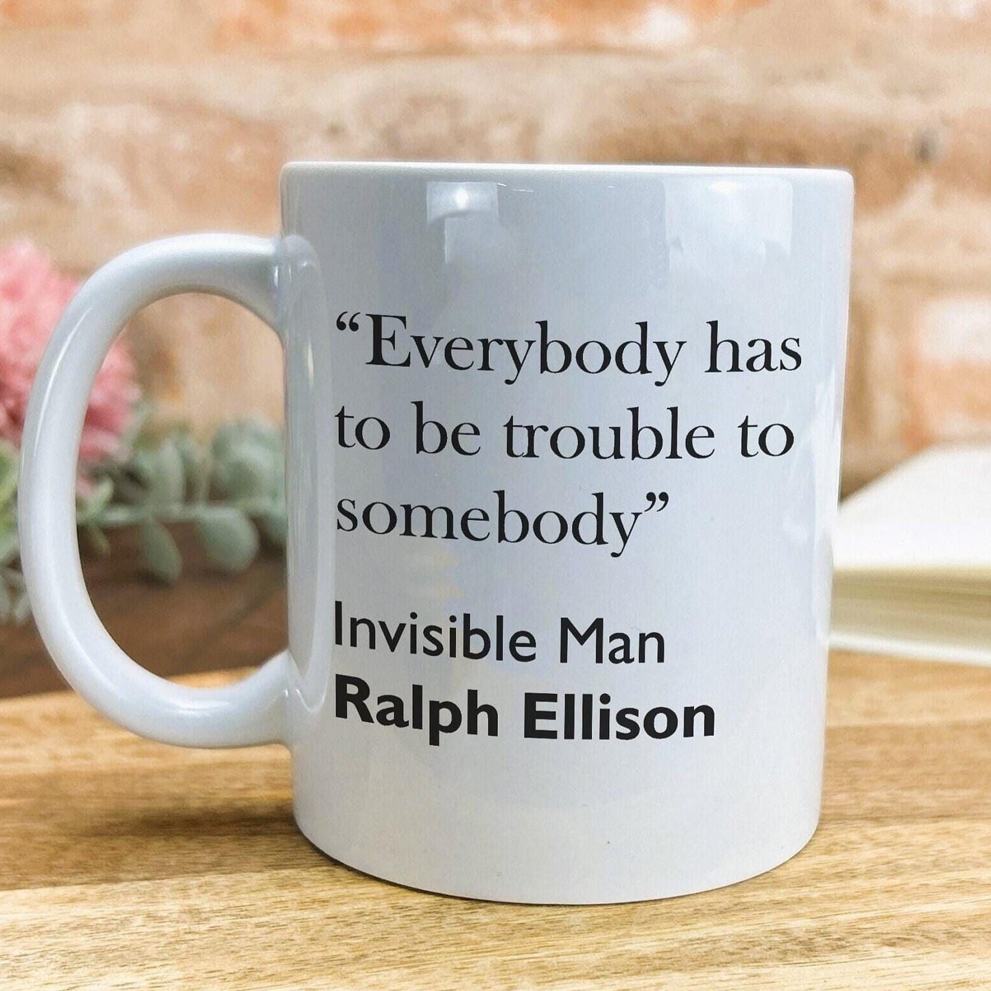 Ralph Ellison Invisible Man Literary Quote Mug