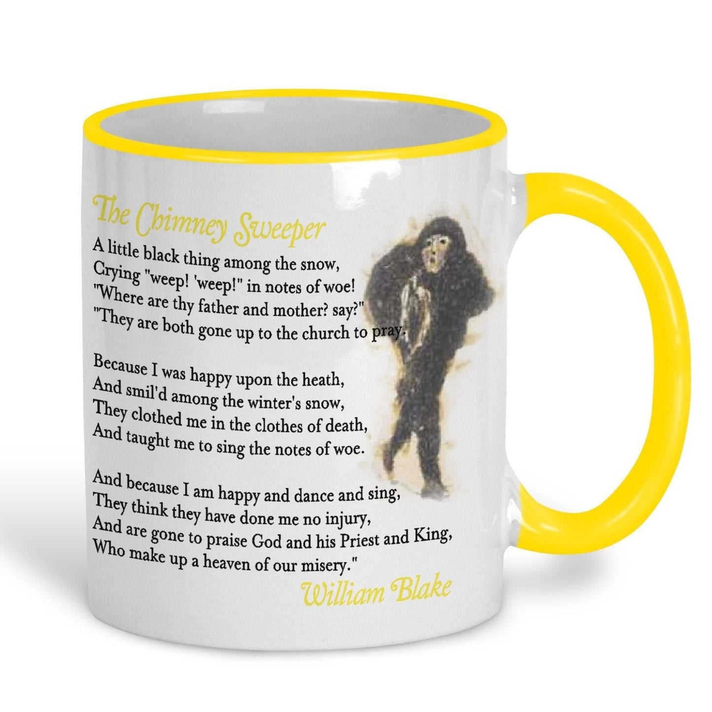 William Blake The Chimney Sweeper Poetry Quote Mug