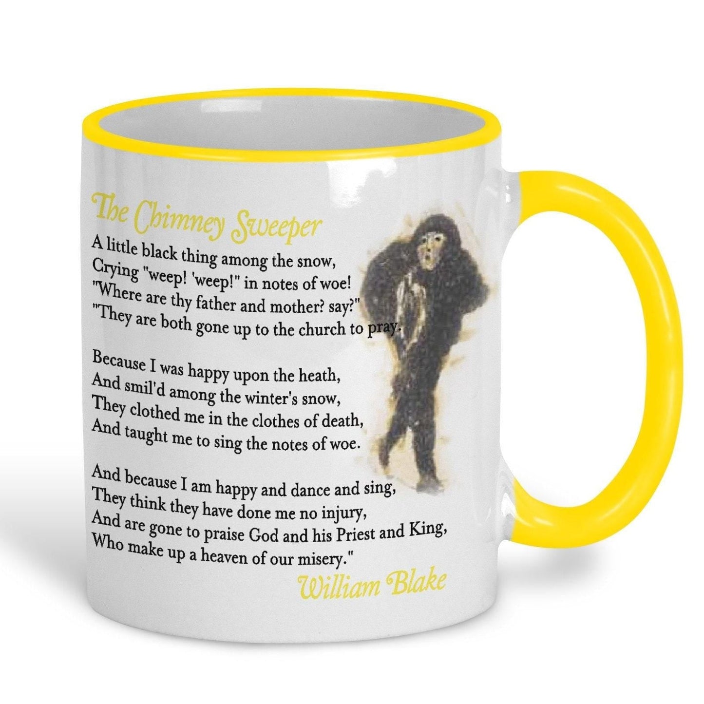 William Blake The Chimney Sweeper Poetry Quote Mug
