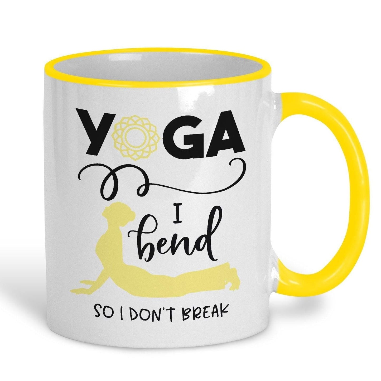 I Bend So I Don't Break Yoga Practice Personalised Coffee Tea Mug