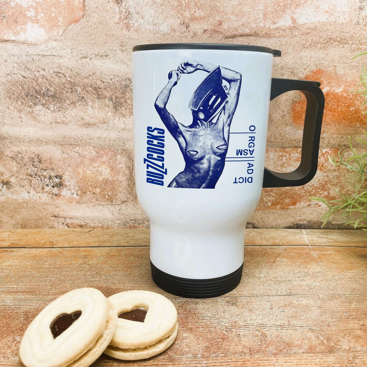 Buzzcocks Orgasm Addict - Personalised Travel Mug
