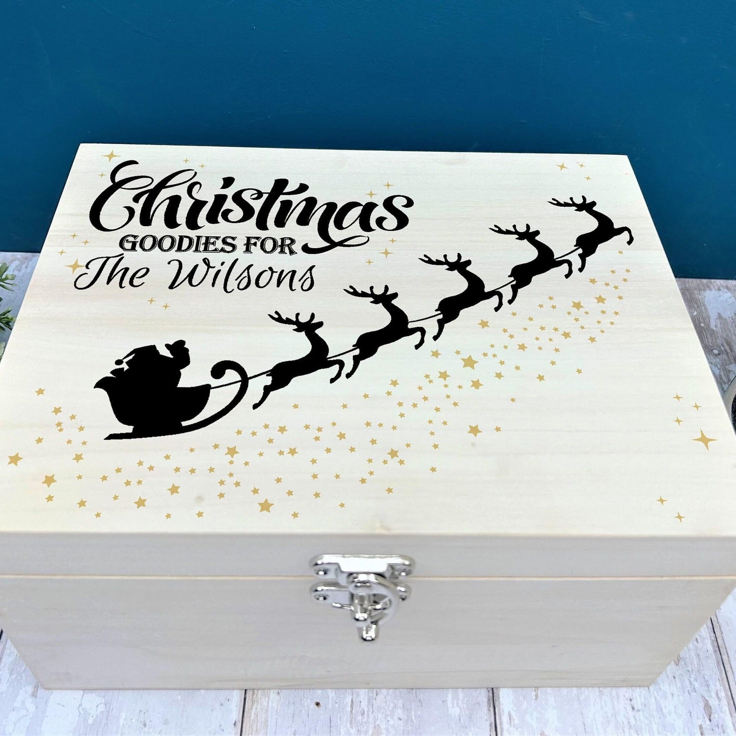 Santa Sleigh Goodies Personalised Christmas Eve Gift Box