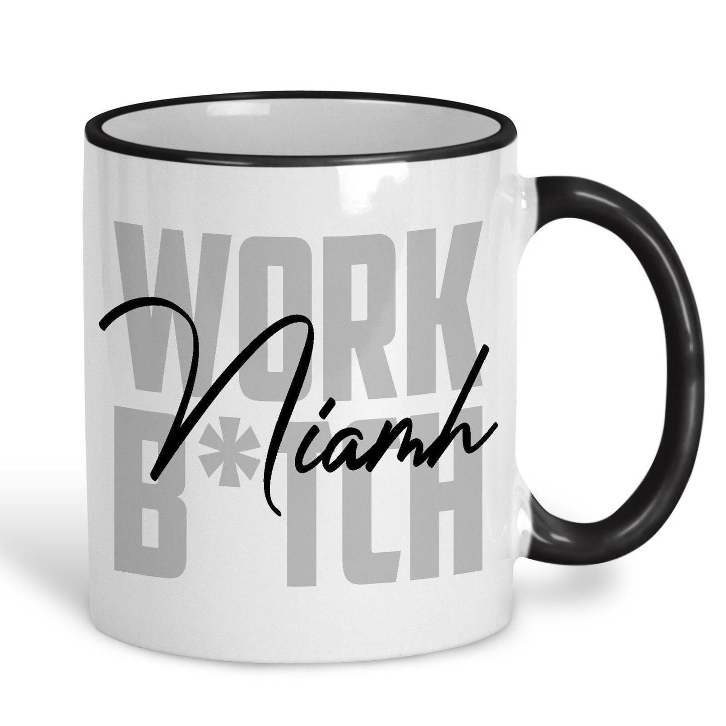 Work B*tch Britney Spears Quote Personalised Mug Gift Y2K Colourful Pastel Gift Work Bitch
