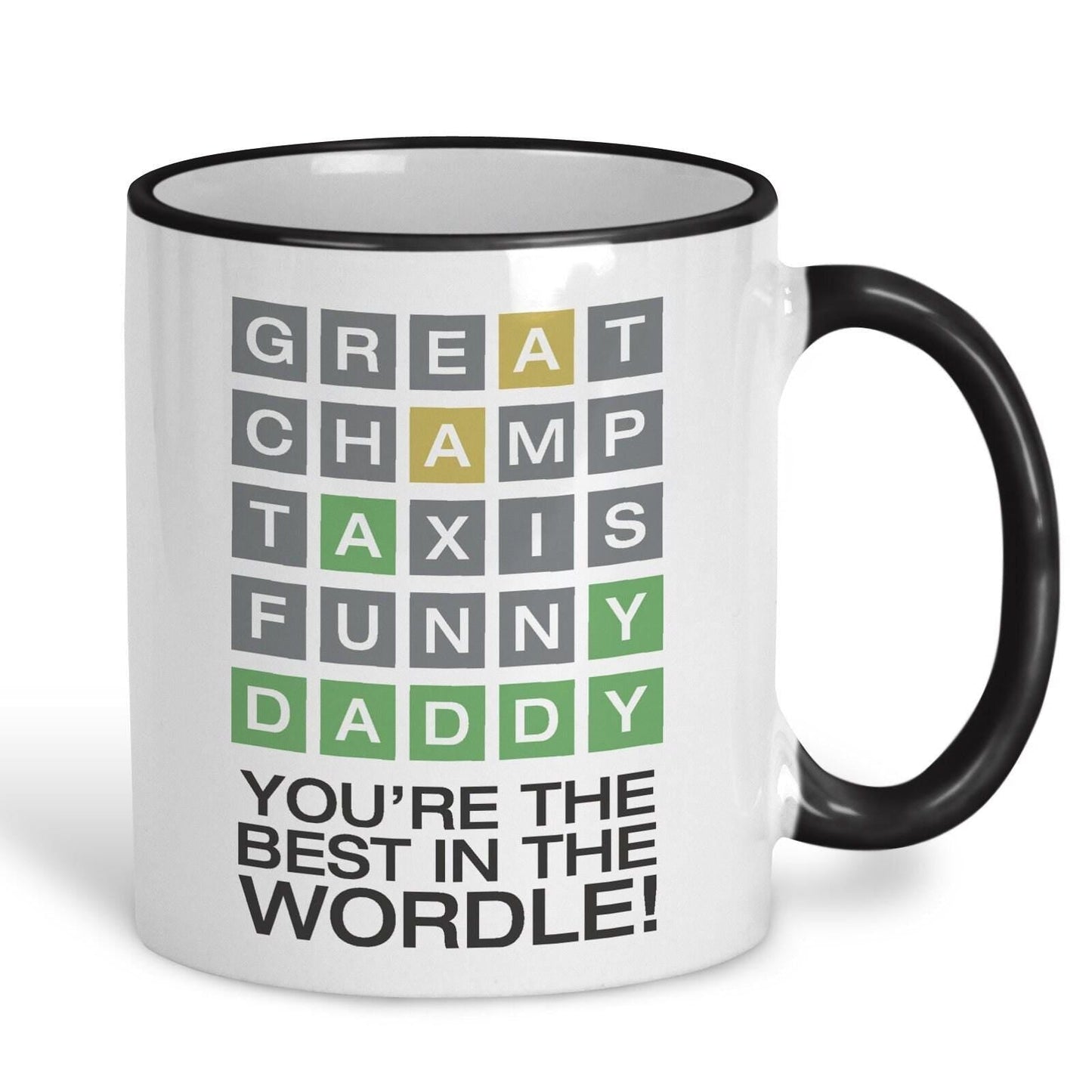 Wordle Best Daddy Father's Day Personalised Mug