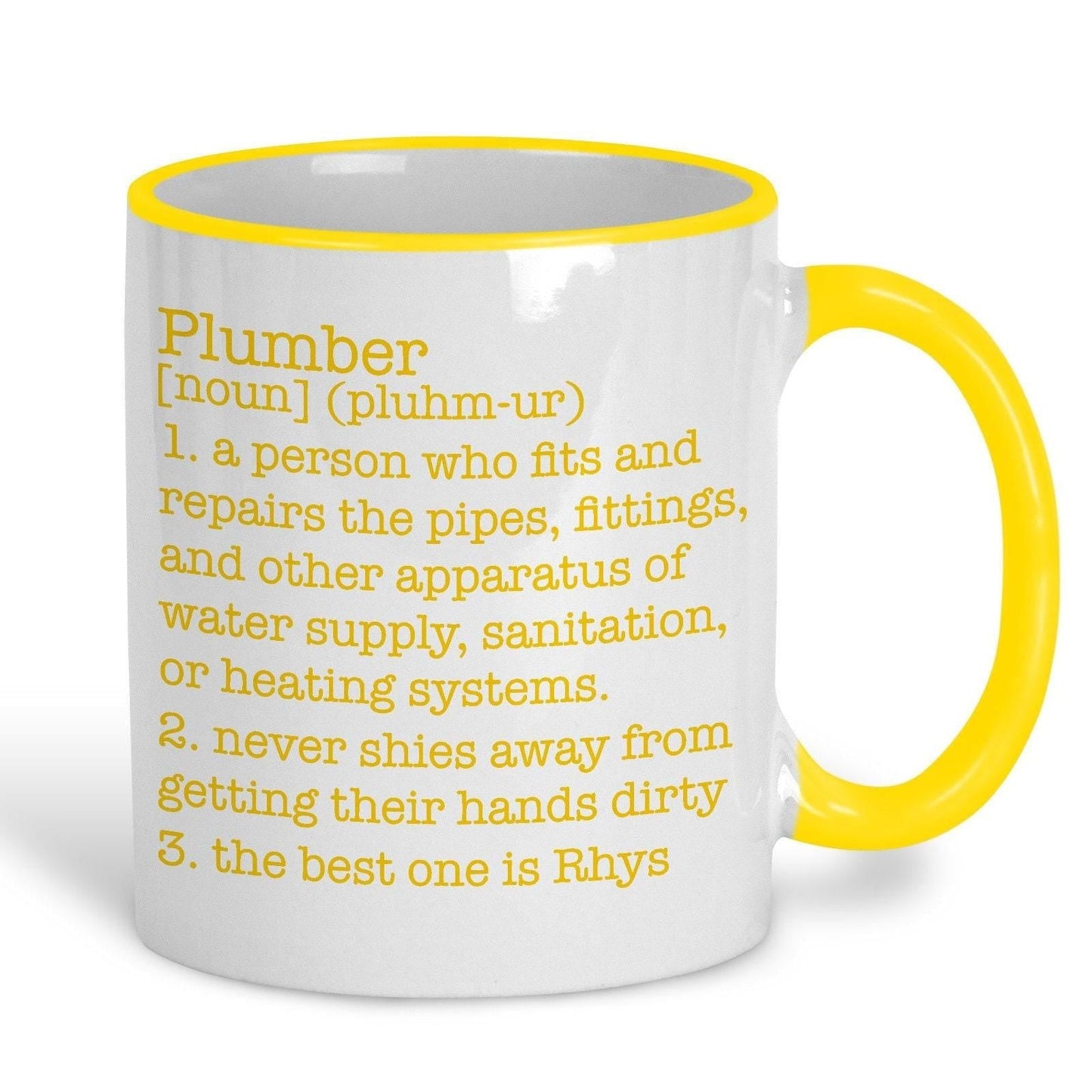 Plumber Definition Personalised Ceramic Mug