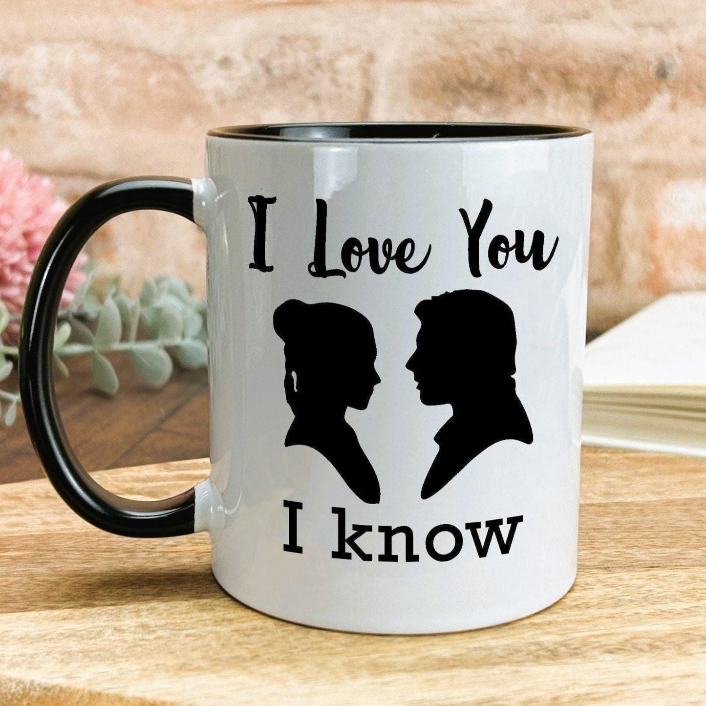 I Love You I Know Hans Solo Princess Leia Star Wars Personalised Mug