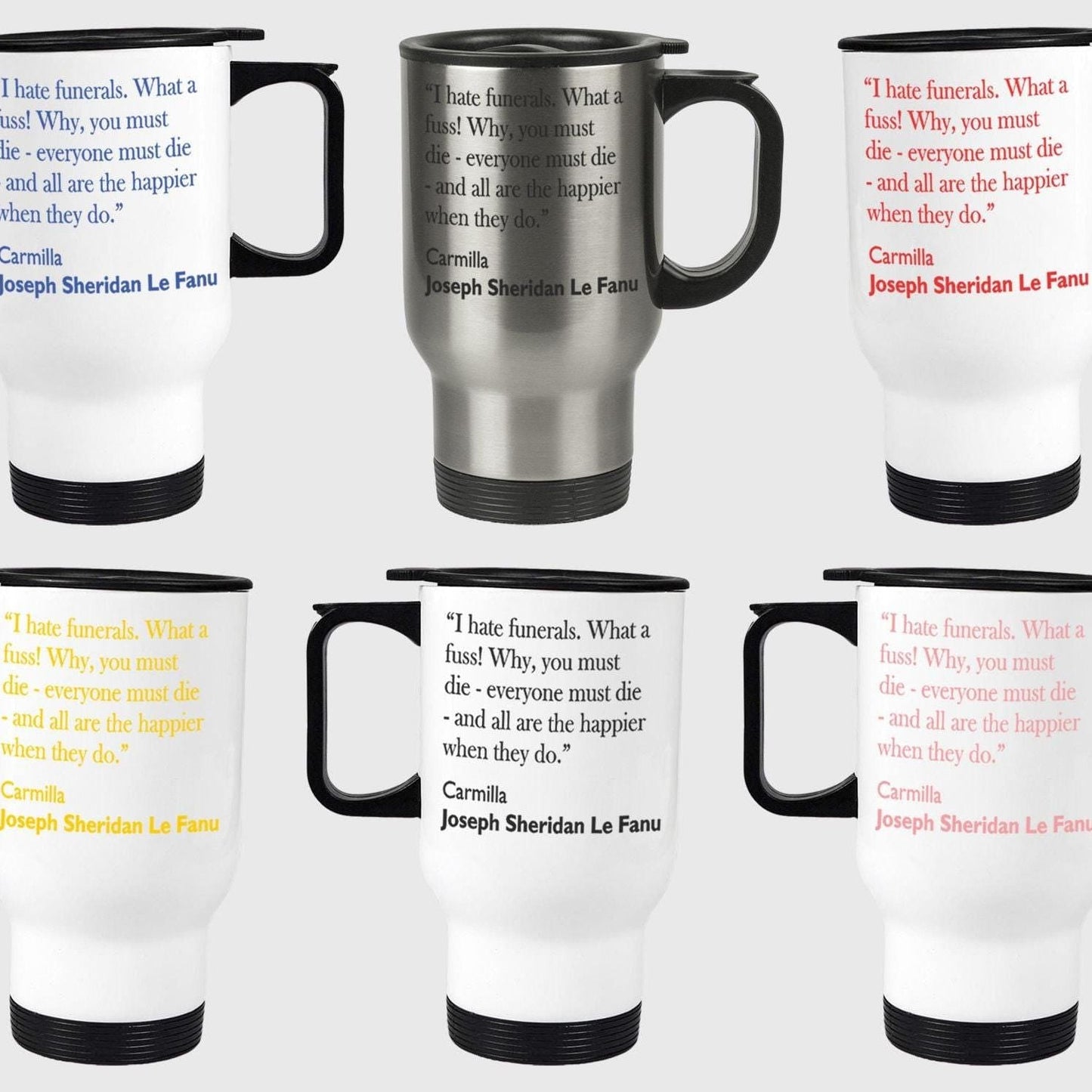 Joseph Sheridan Le Fanu Carmilla Literary Quote Travel Mug