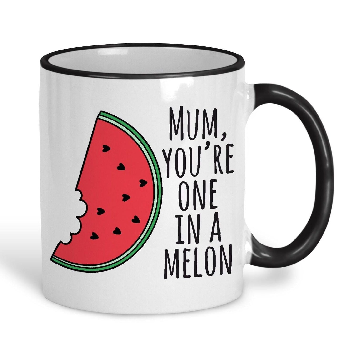 Mum You're One In A Melon Pun Funny Personalised Mother's Day Ceramic Mug