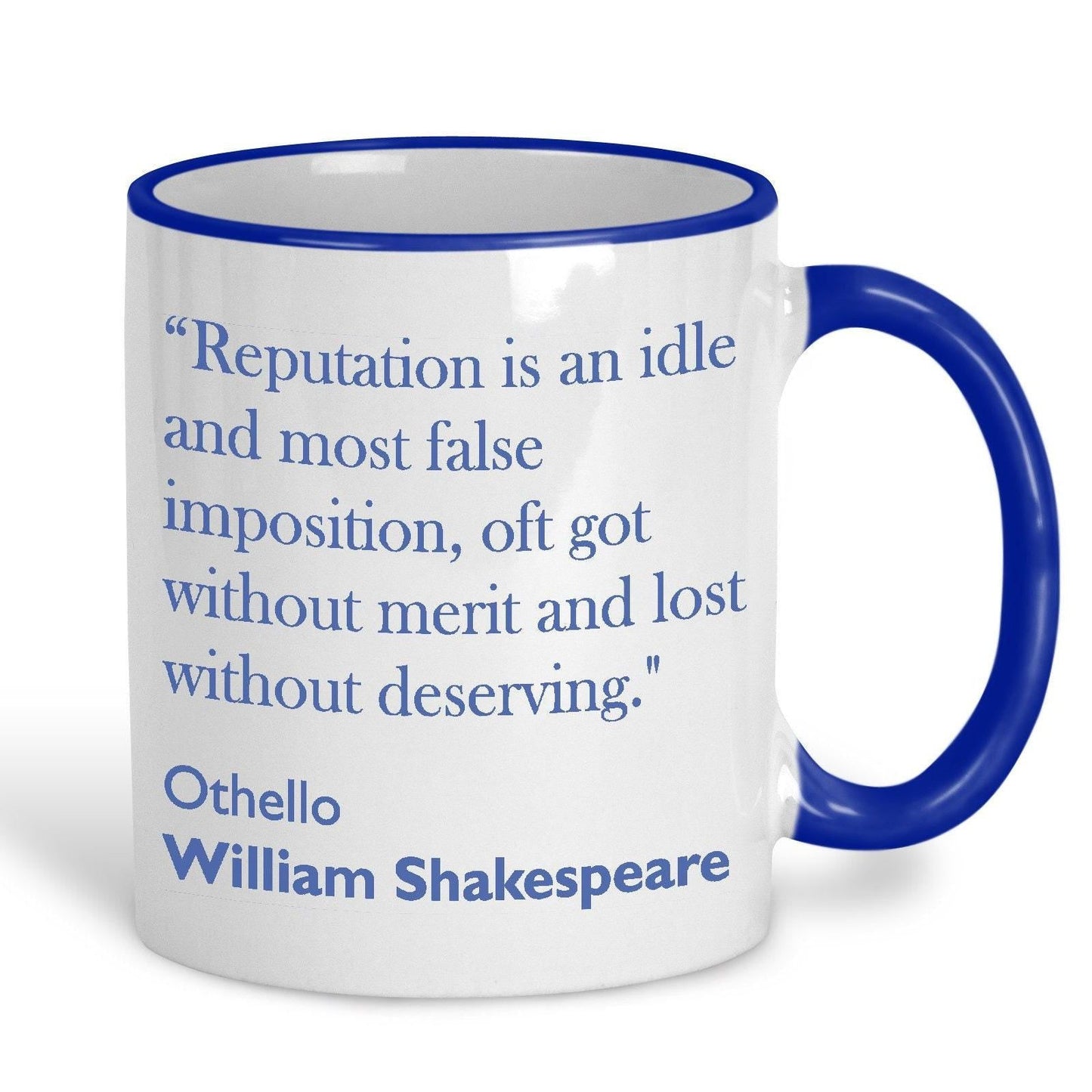 William Shakespeare Othello Literary Quote Mug