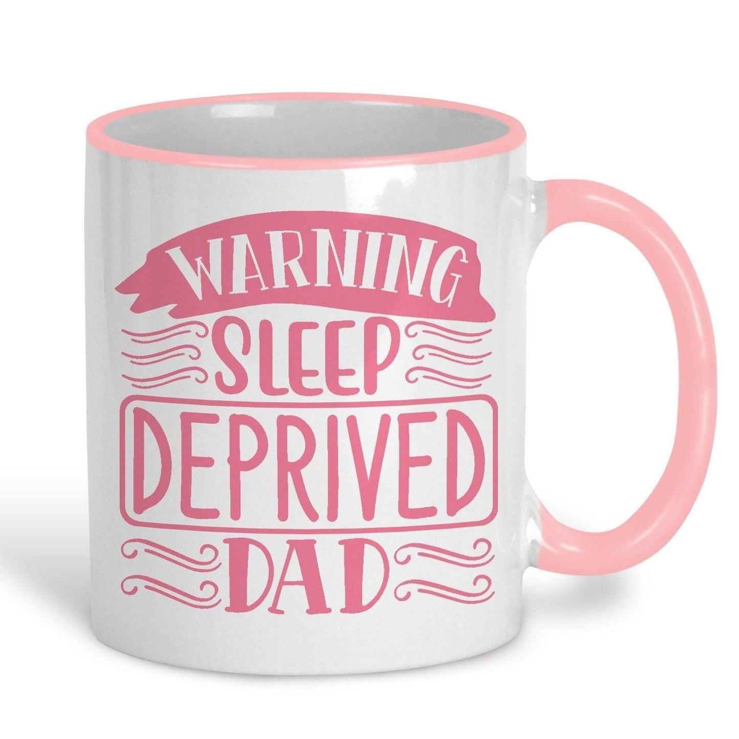 Warning Sleep Deprived Dad Father's Day Personalised Mug