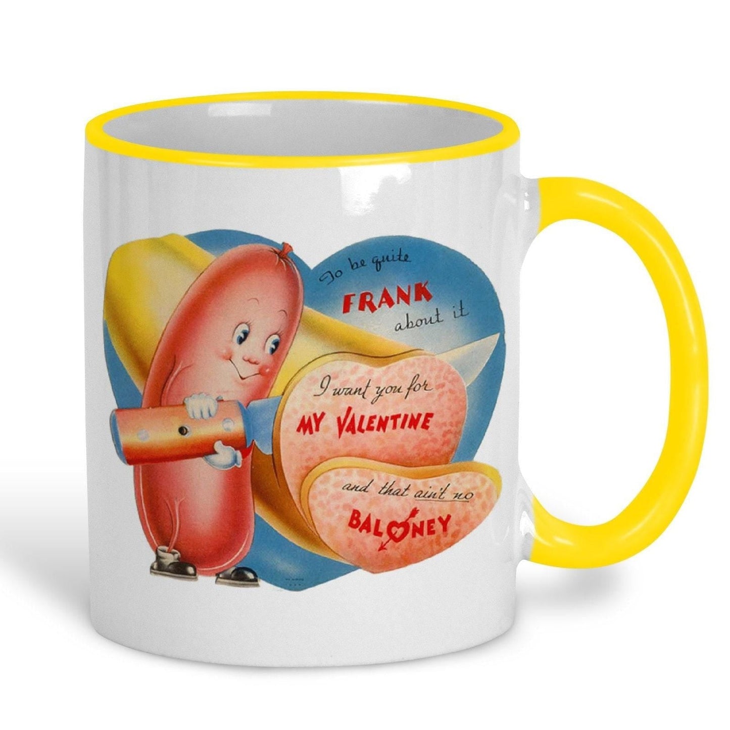 Ain't No Baloney Personalised Retro Valentine's Day Ceramic Mug