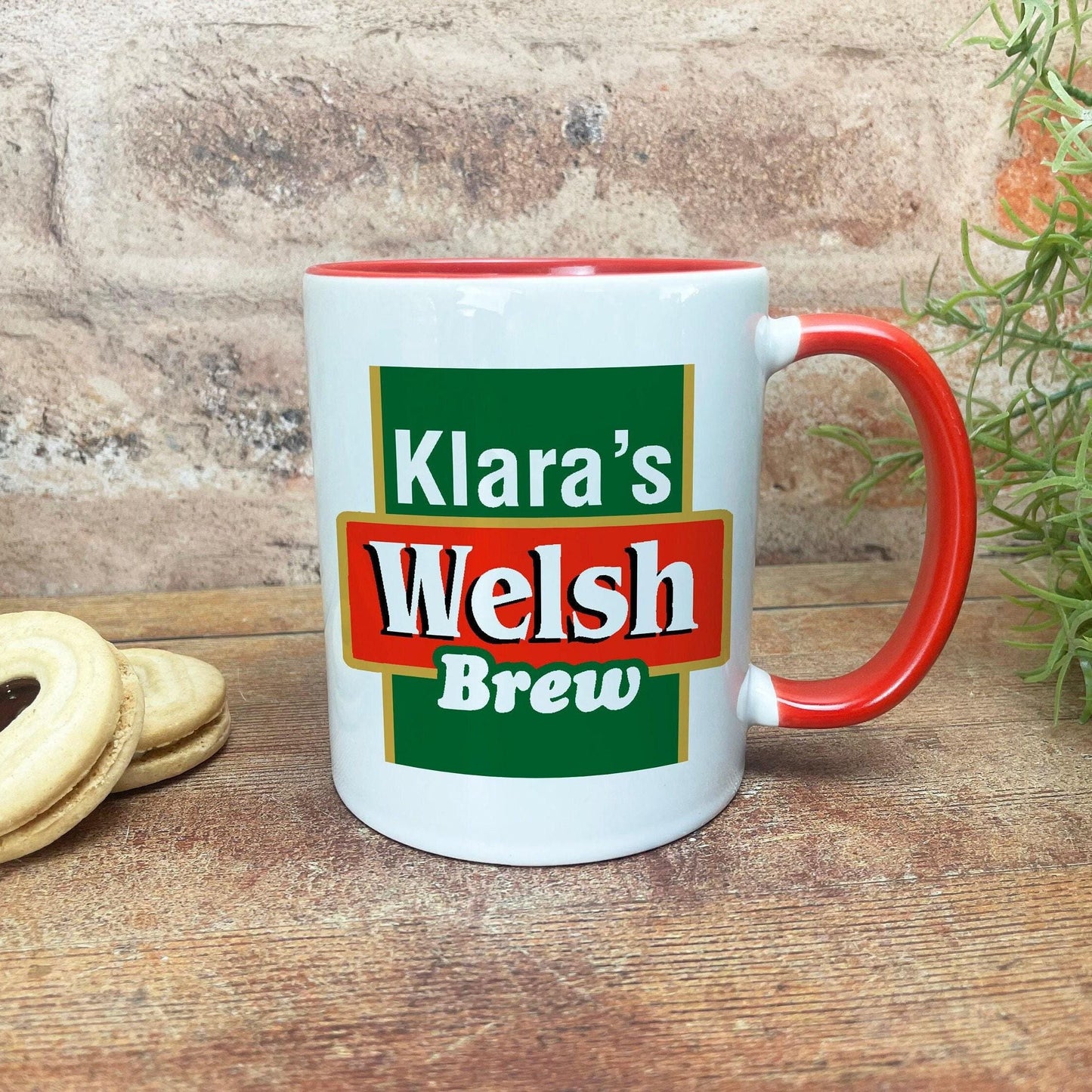 Welsh Brew Tea - Personalised Ceramic Mug - Regional Gift - Perfect for Friend and Family.