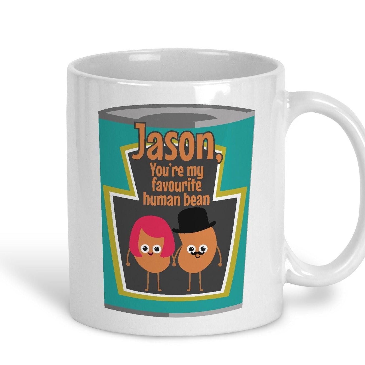 My Favourite Human Bean Baked Beans Heinz Personalised Mug Valentine's Day Boyfriend Girlfriend Gift Partner Love