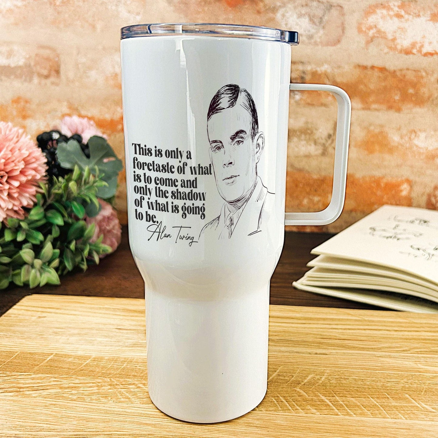 Alan Turing Quote - Personalised Travel Mug