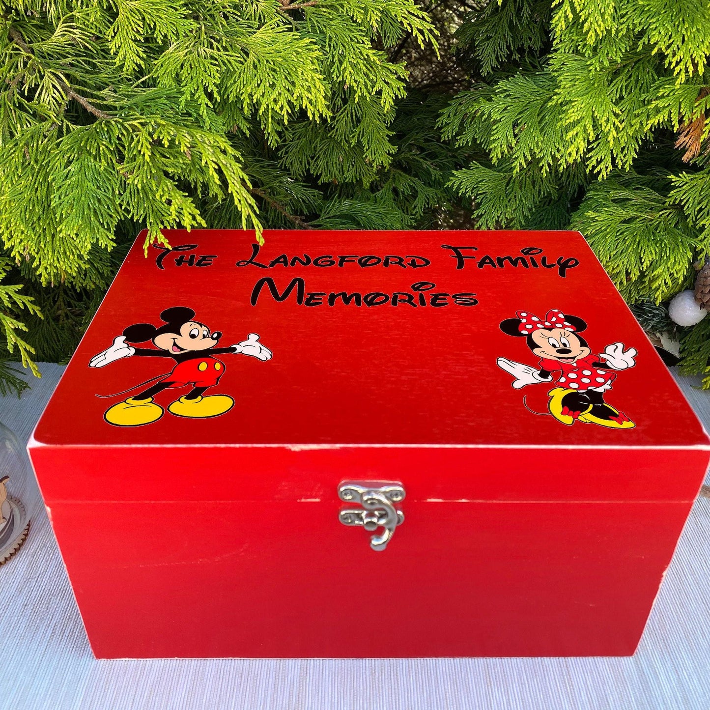 Disney Memories Mickey & Minnie Mouse Personalised Memory Box - Florida Paris Disneyland Disneyworld