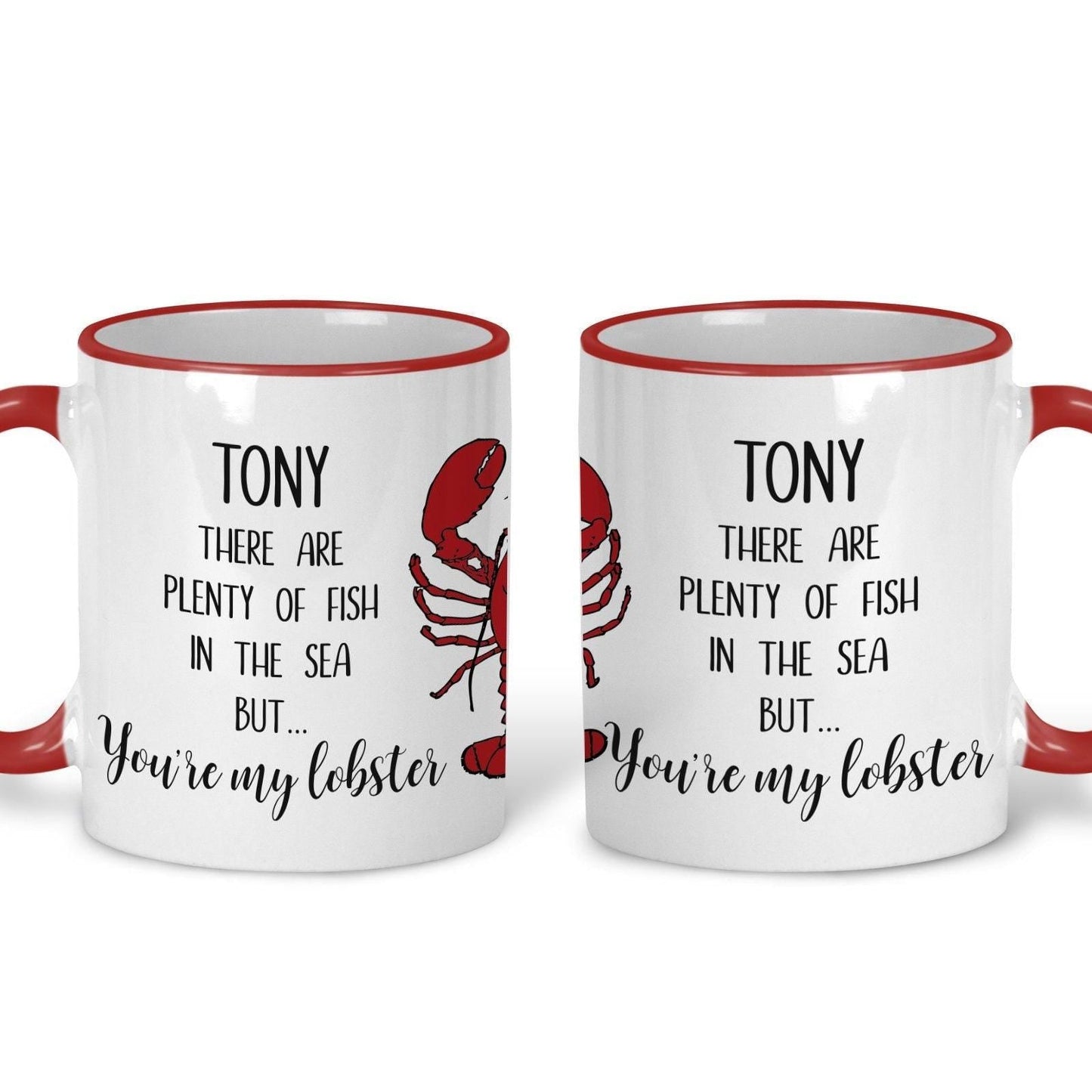 You're My Lobster Personalised Valentines Day Ceramic Mug