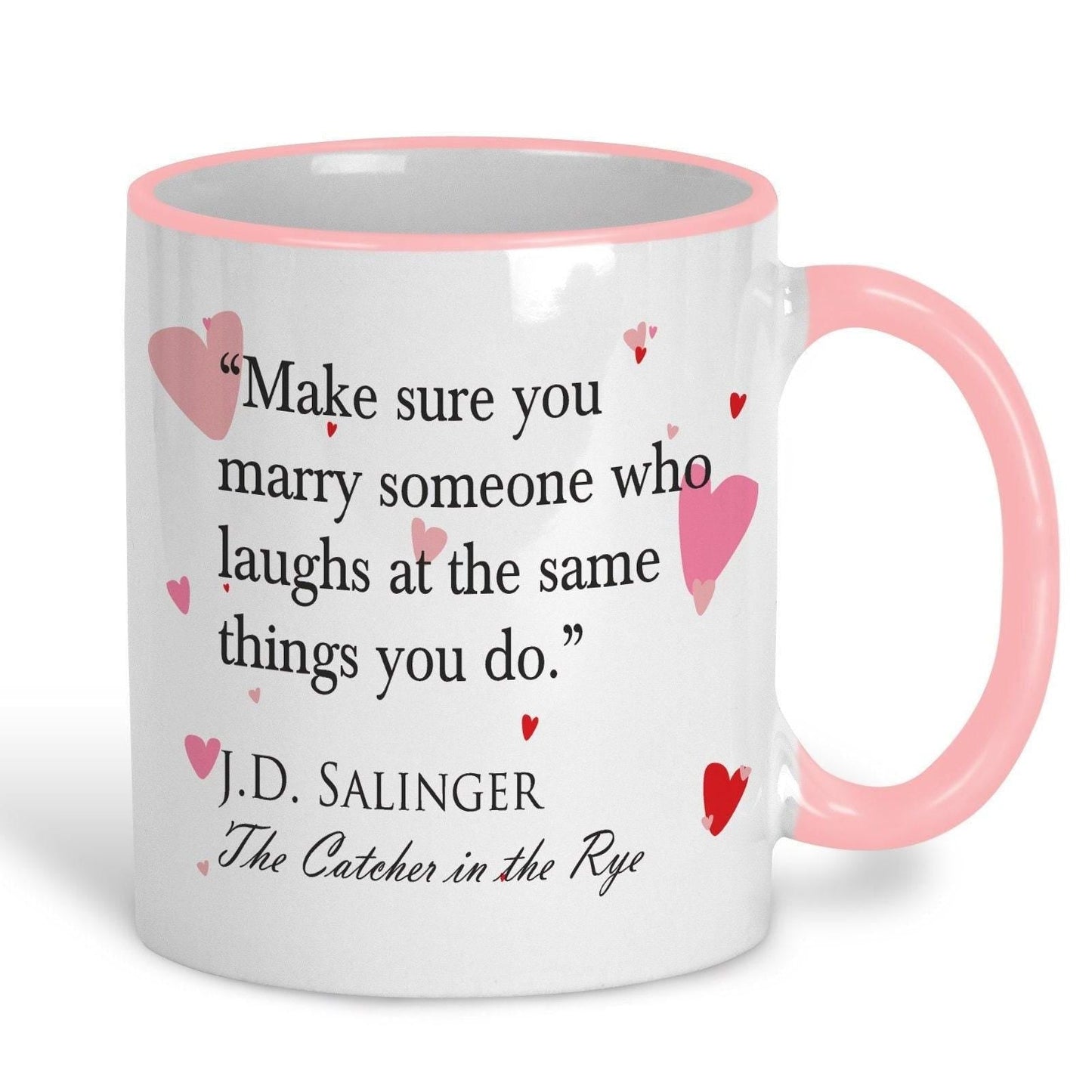 Catcher In The Rye J.D. Salinger Book Quote Personalised Valentine's Day Ceramic Mug