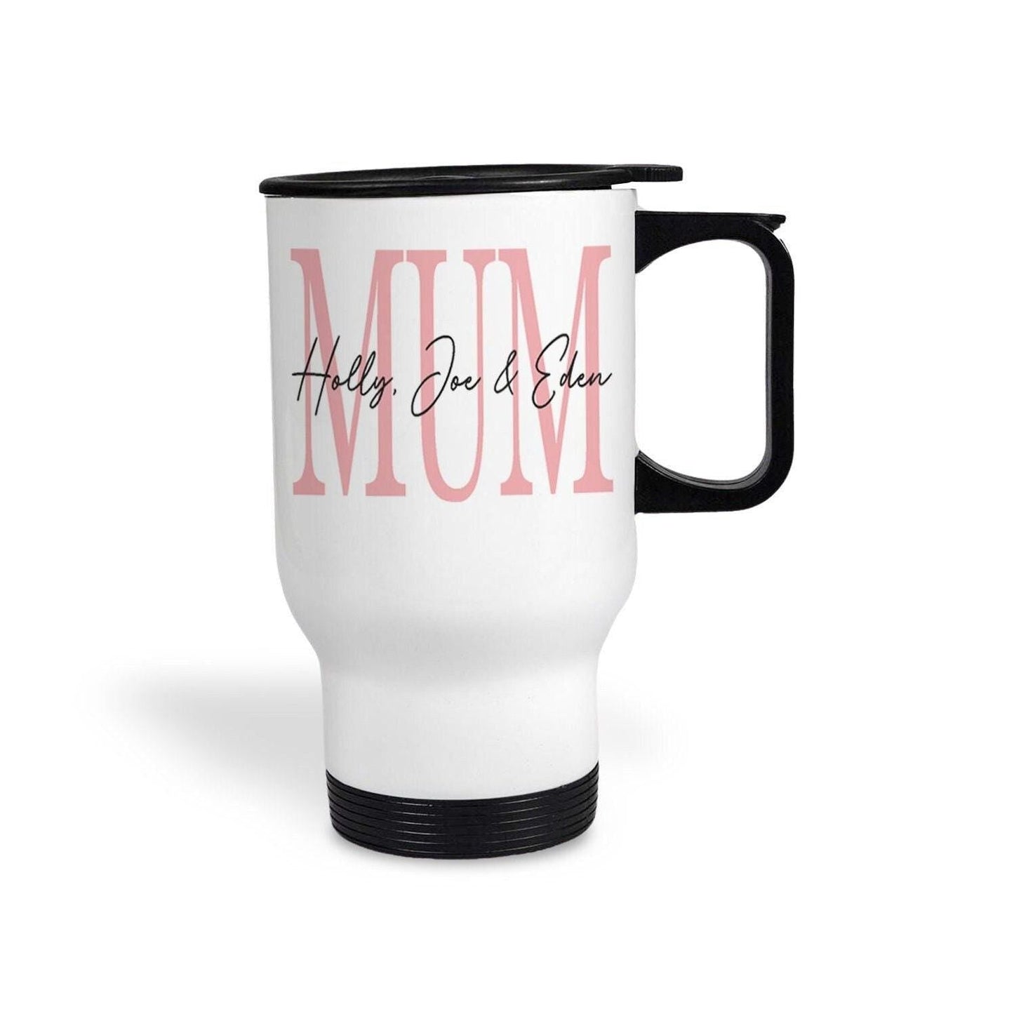 Mum and Children's Names Design Travel Mug Mother's Day Gift