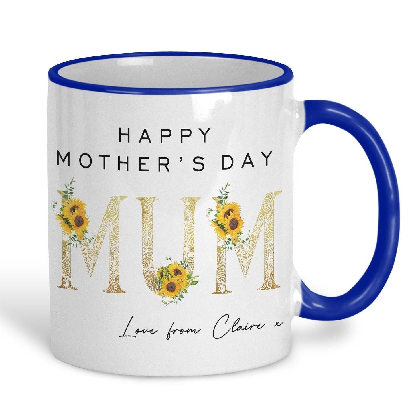 Sunflowers Mother's Day Personalised Ceramic Mug