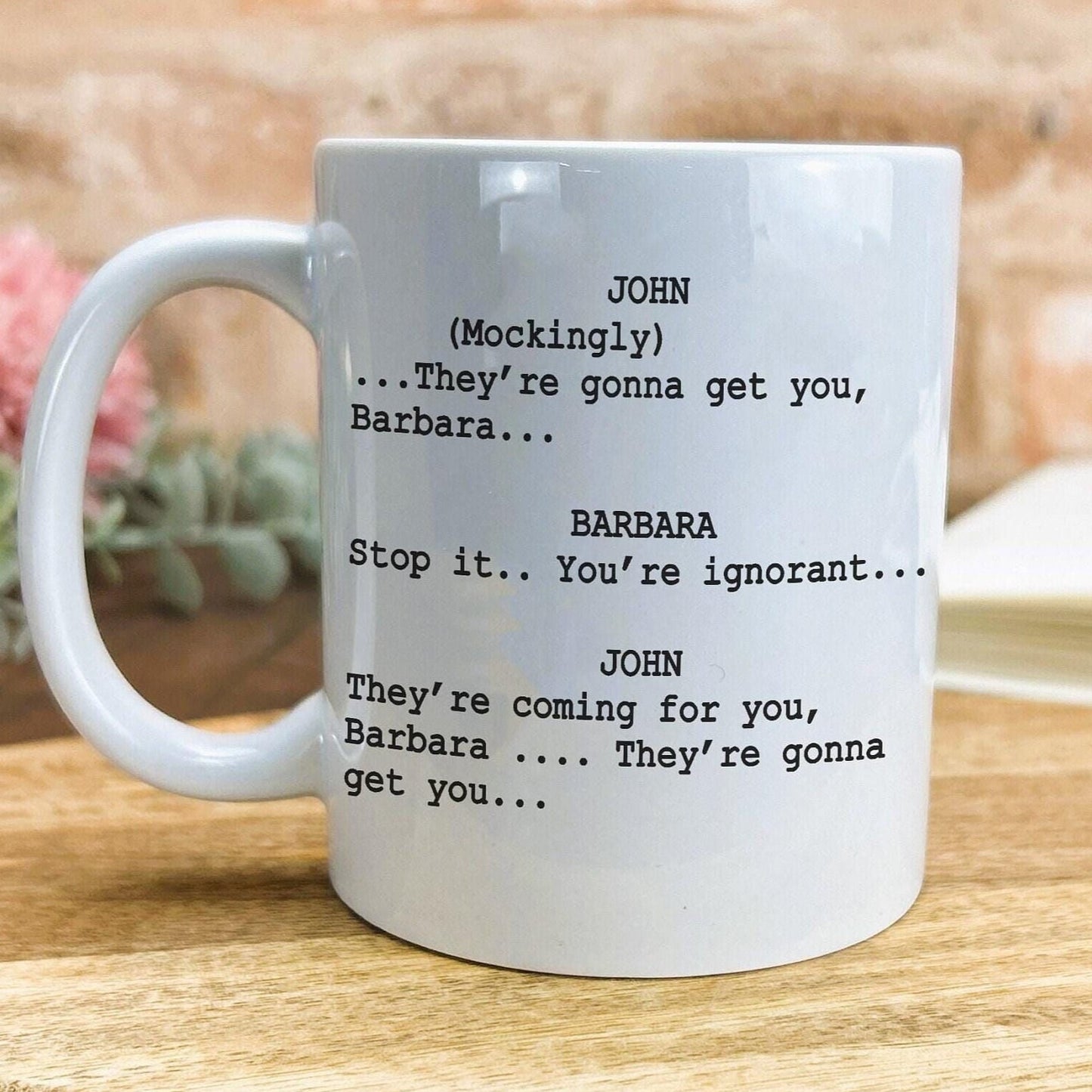 Night of the Living Dead "They're Coming for you Barbara" Zombie Horror Mug