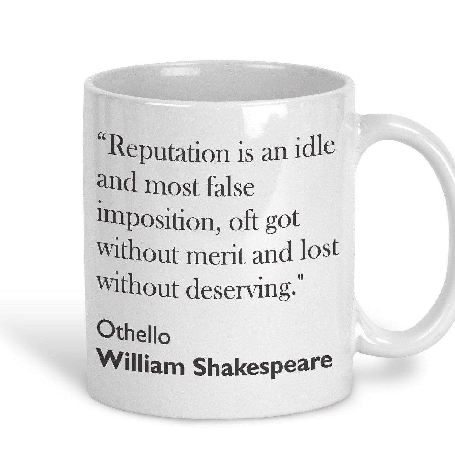 William Shakespeare Othello Literary Quote Mug