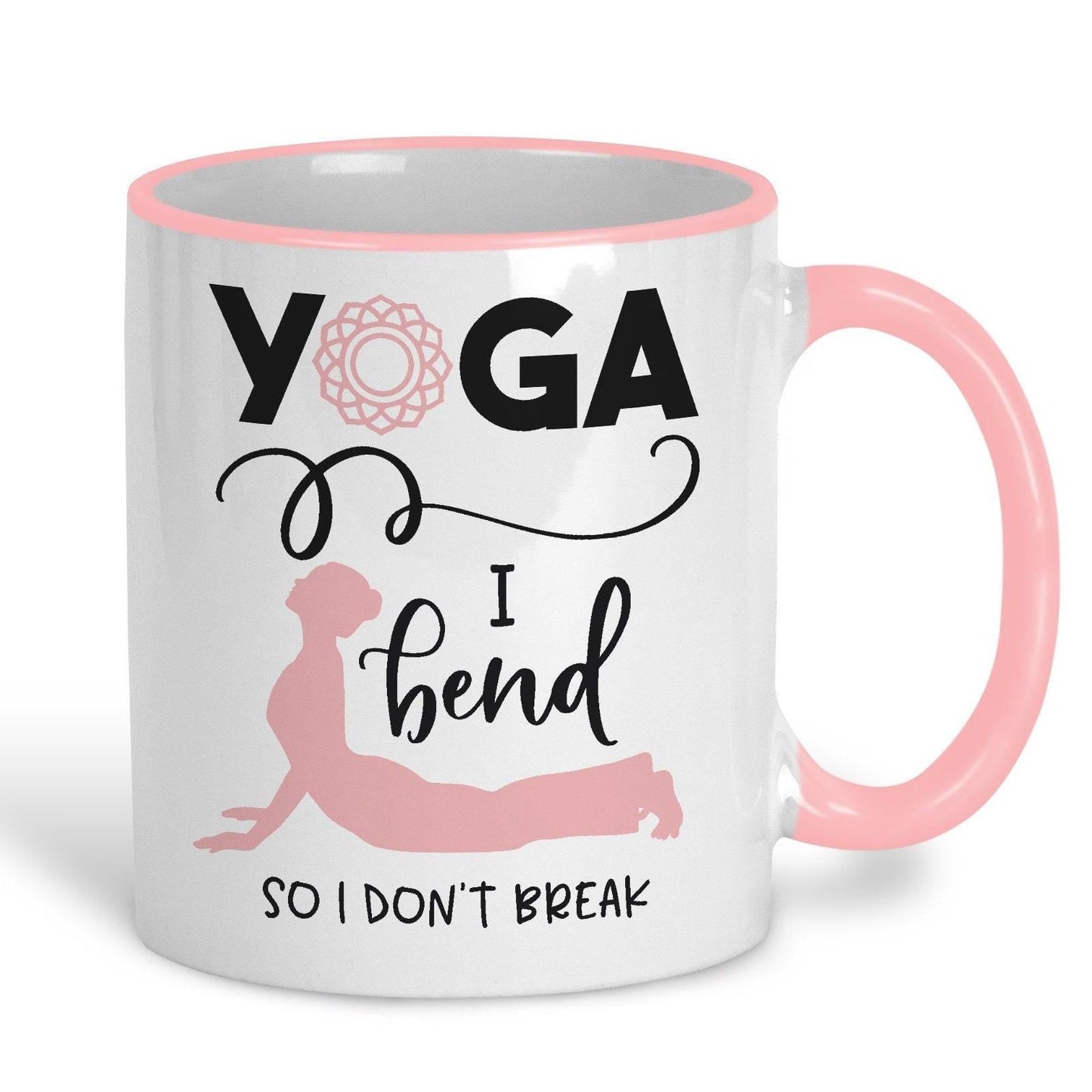 I Bend So I Don't Break Yoga Practice Personalised Coffee Tea Mug