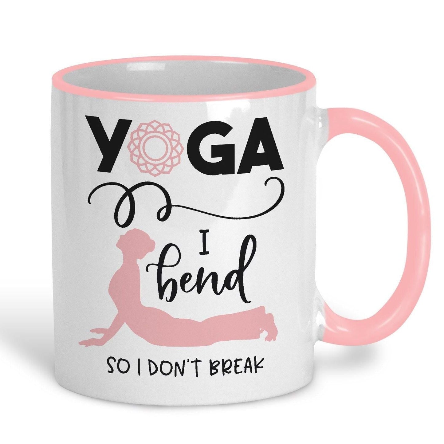 I Bend So I Don't Break Yoga Practice Personalised Coffee Tea Mug
