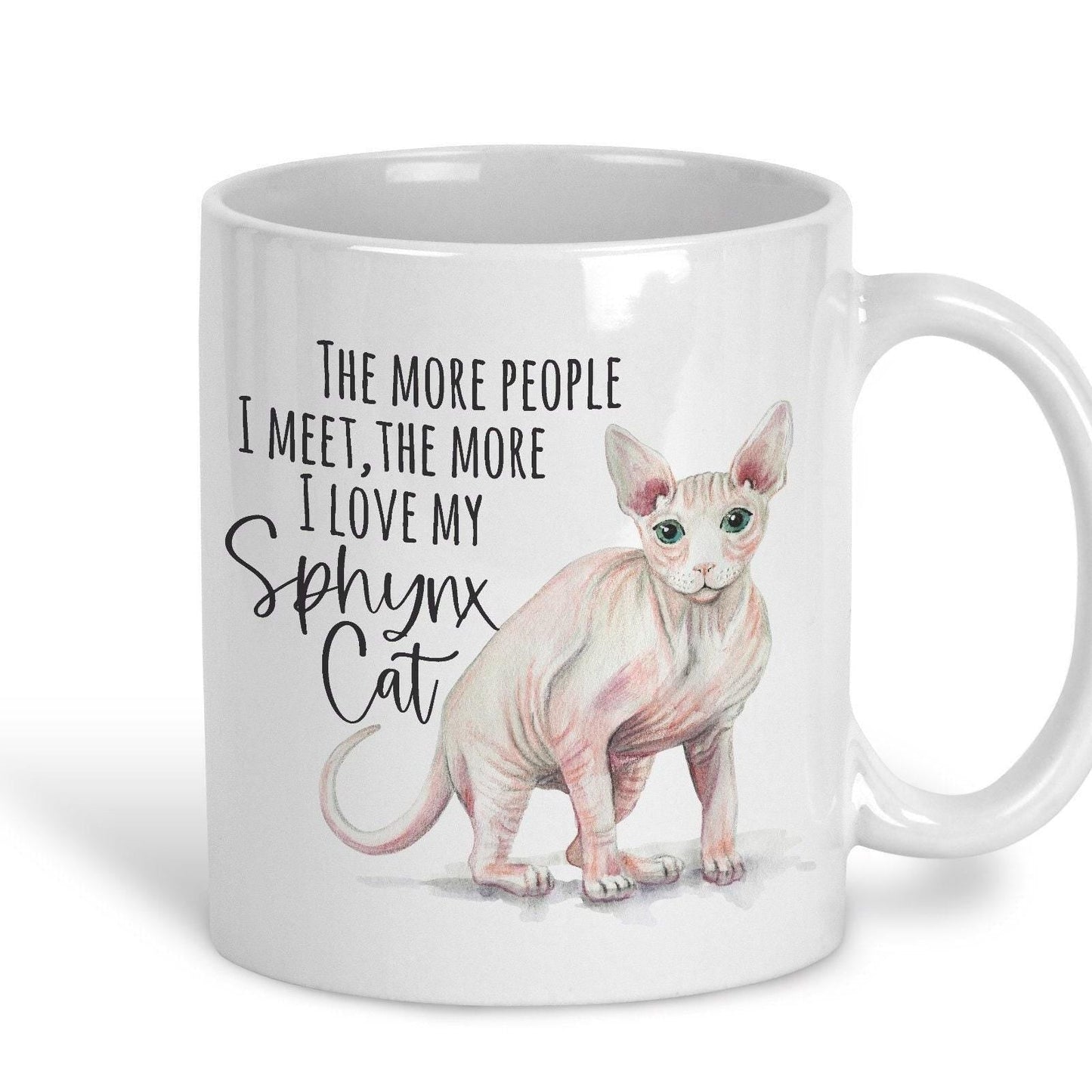 Sphynx Cat Mug Personalised