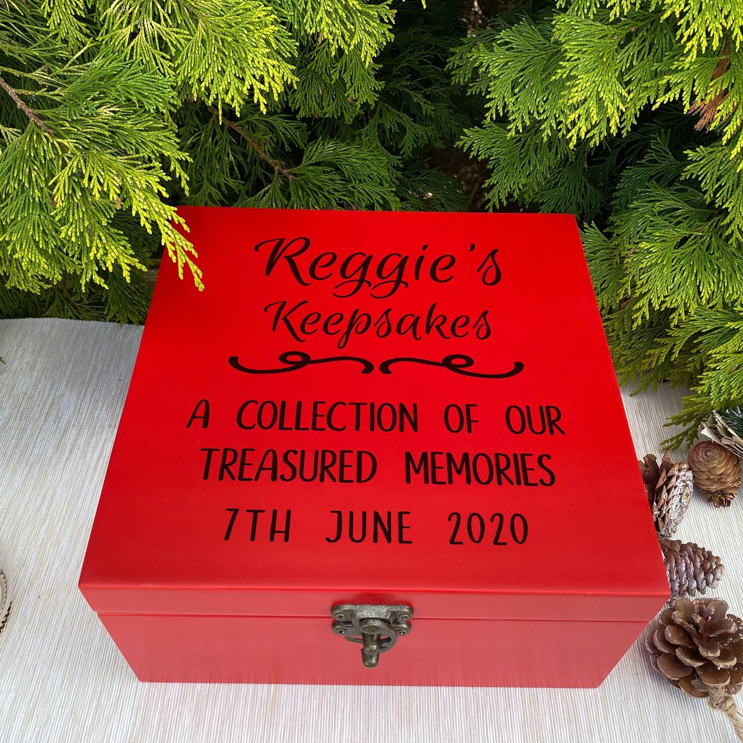 Keepsakes Treasured Memories - Memory Keepsake Box - Personalised Gift