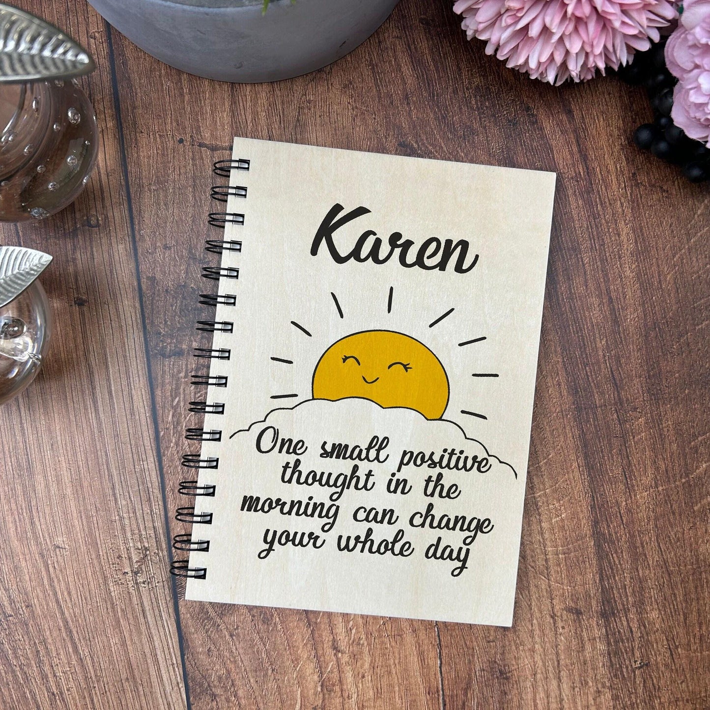 One Small Positive Thought - Personalised Book of Positivity - Gratitude Journal