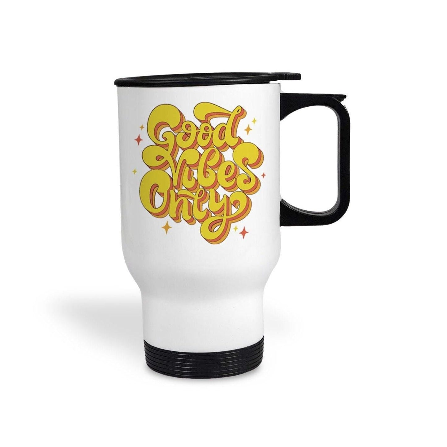 Good Vibes Only Travel Mug Personalised