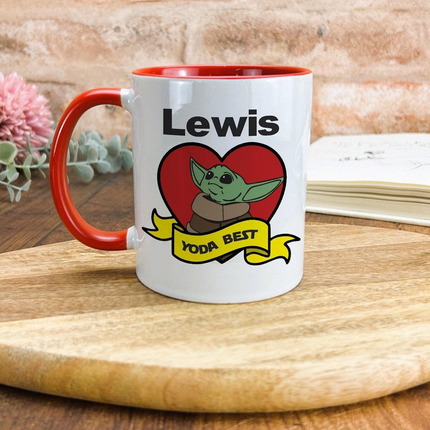 Yoda Best Baby Yoda Star Wars Personalised Valentine's Day Ceramic Mug