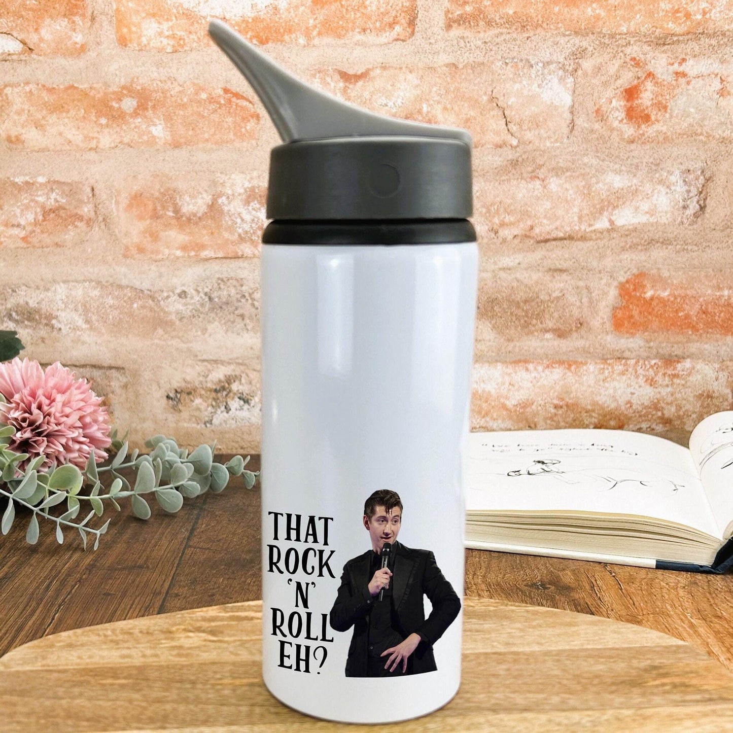 Alex Turner Artic Monkeys That Rock N Roll Eh? Yorkshire Dialect - Personalised Water Bottle
