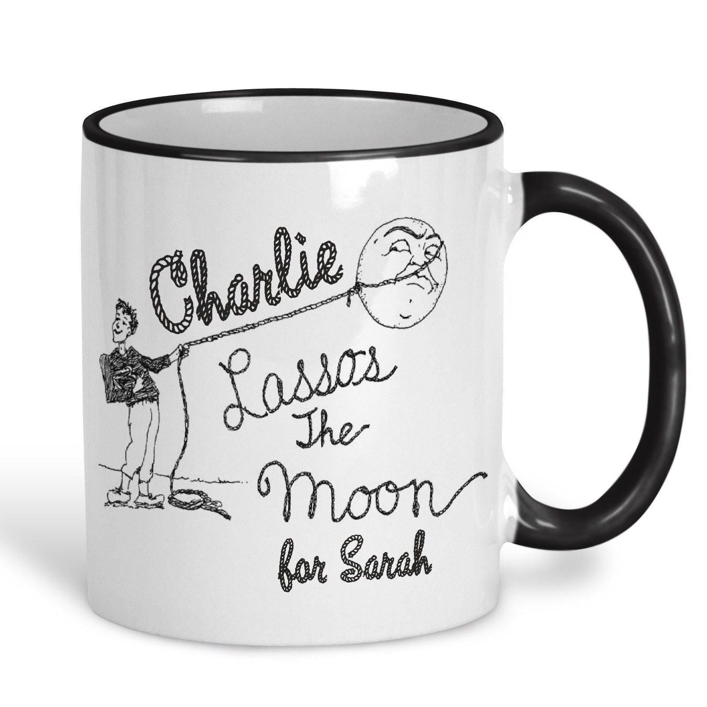 Its A Wonderful Life Lasso The Moon Personalised Valentine's Day Ceramic Mug