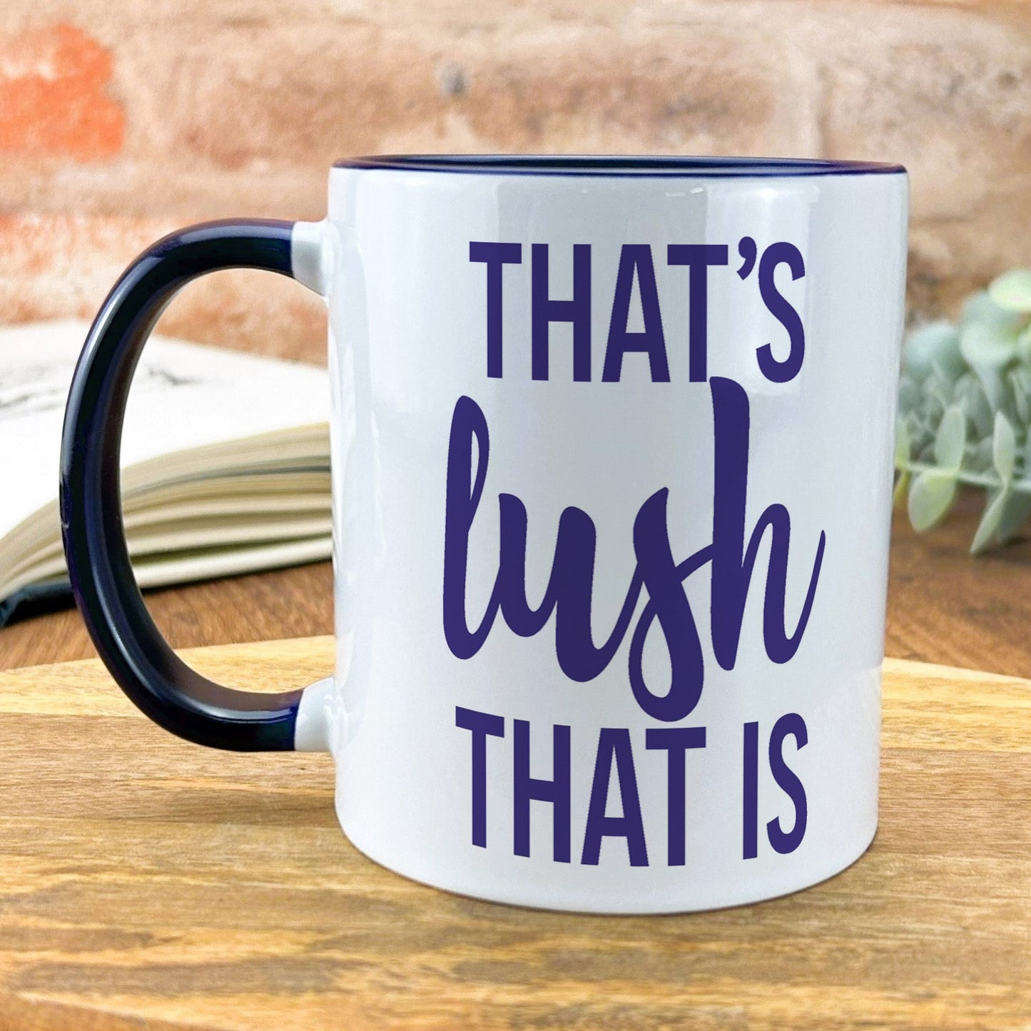 a black and white coffee mug that says that's bush that is