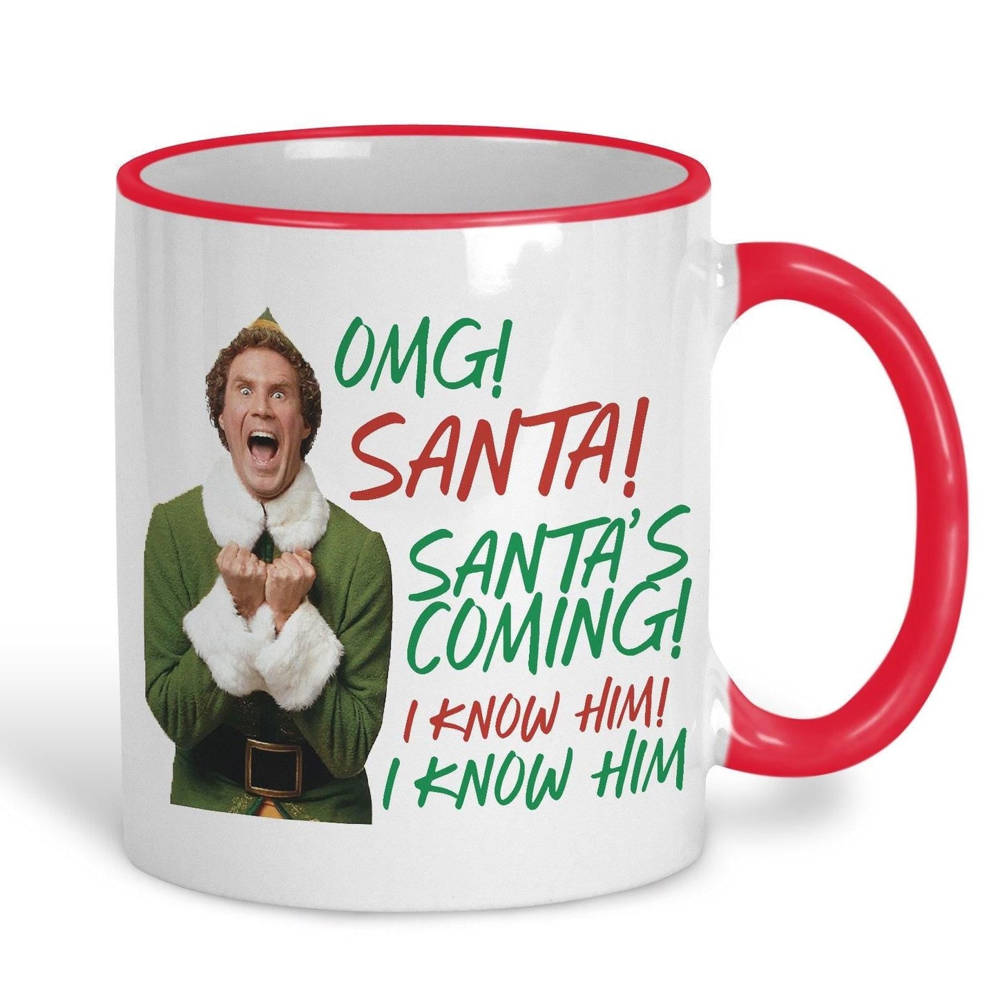 Buddy The Elf Movie Quote Personalised Ceramic Christmas Mug