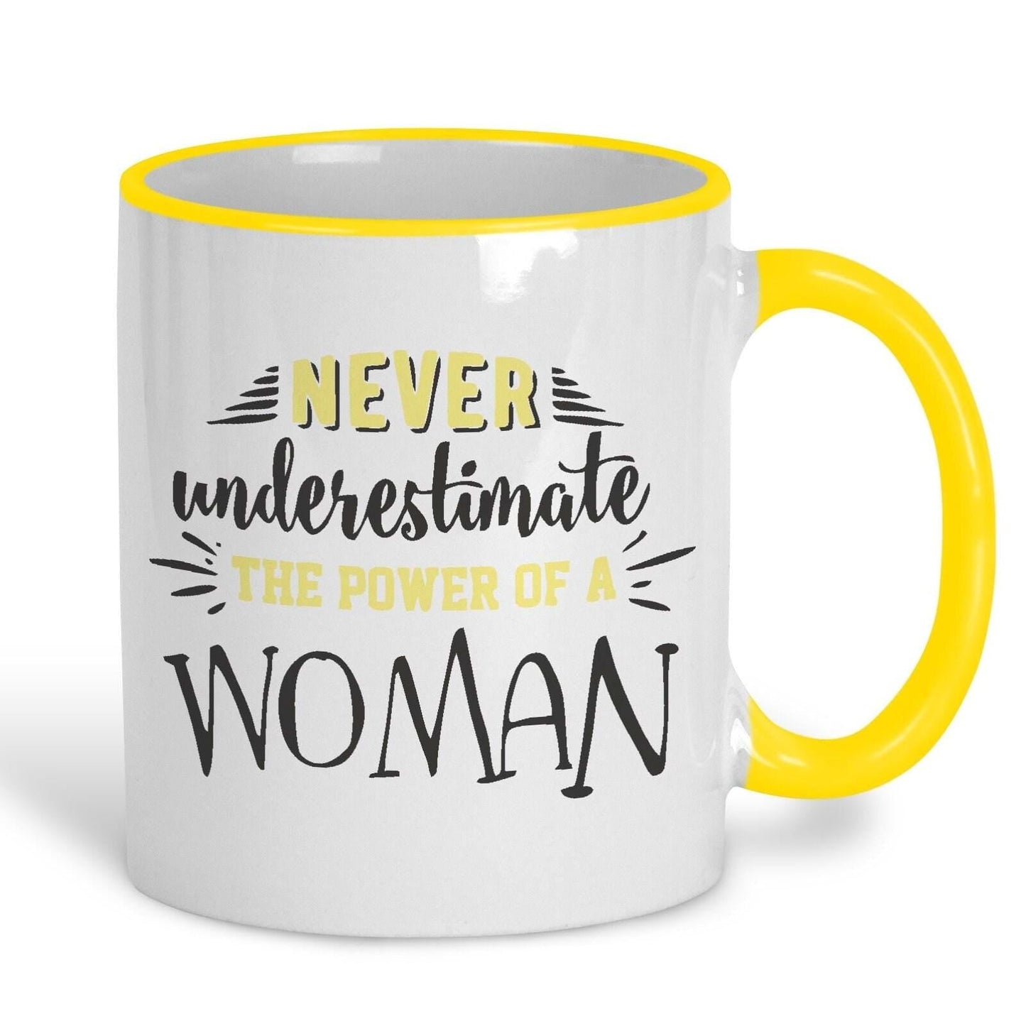 Never Underestimate The Power of a Woman Personalised Mug