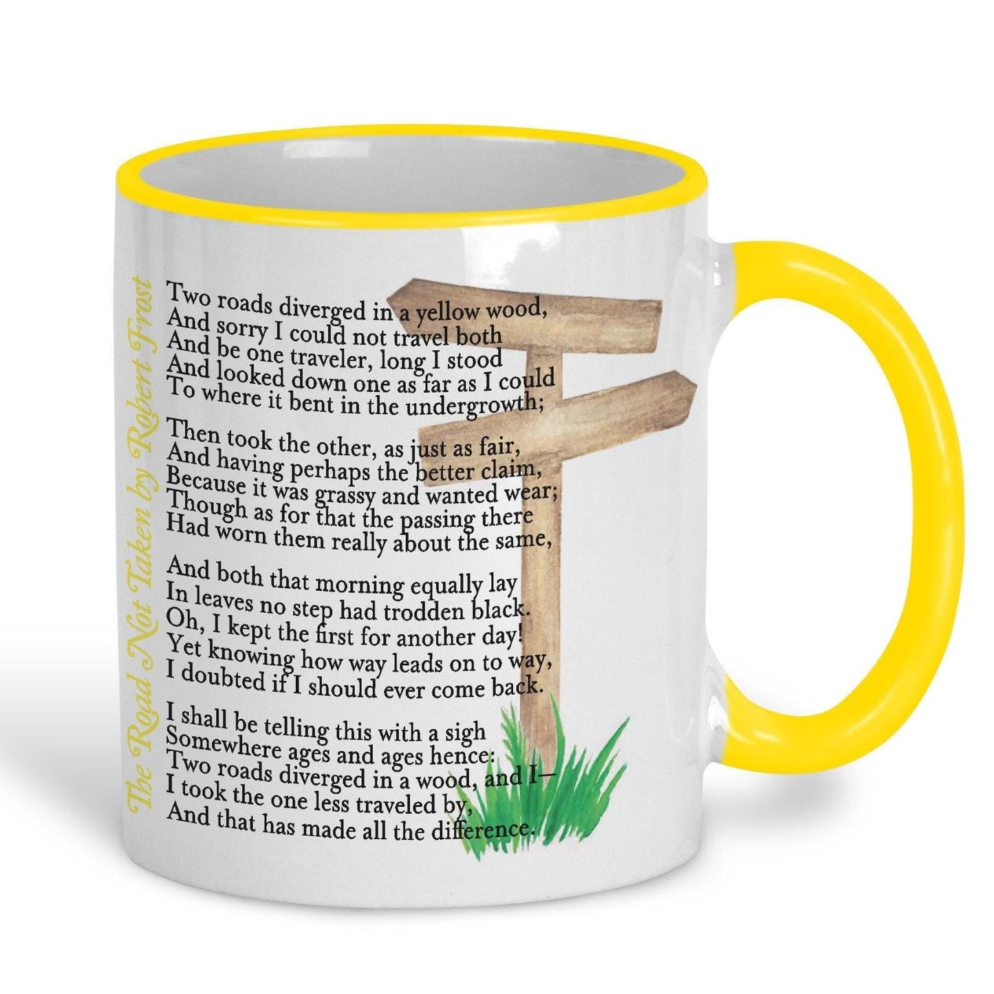 Robert Frost The Road Not Taken Poetry Quote Mug