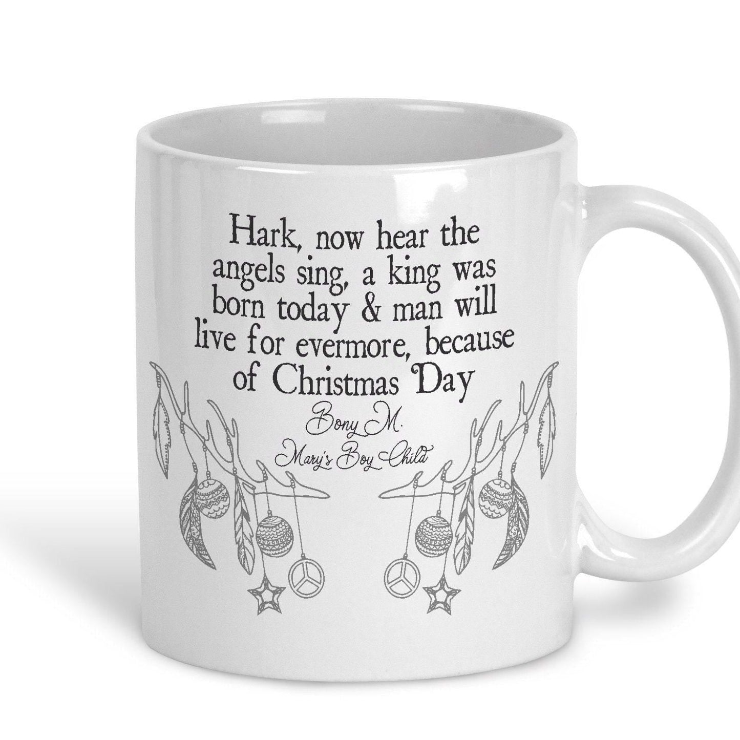 Mary's Boy Child Bony M Christmas Song Lyrics Mug