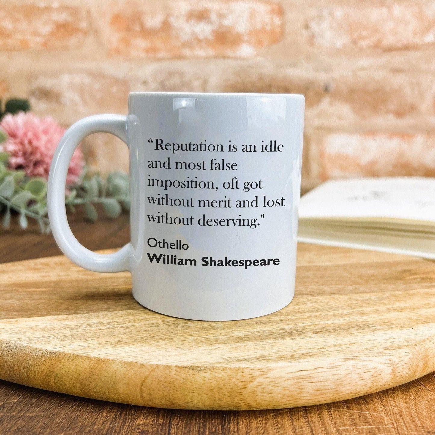 William Shakespeare Othello Literary Quote Mug
