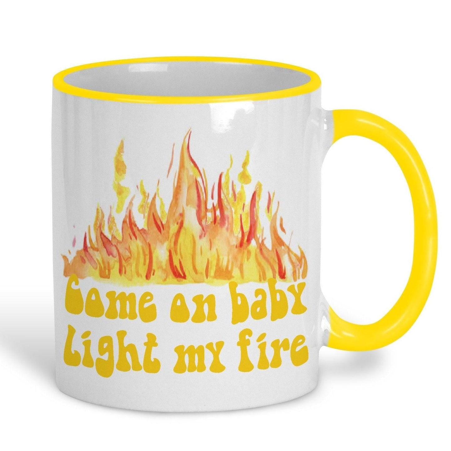 The Doors Light My Fire Music Lyrics Personalised Ceramic Mug