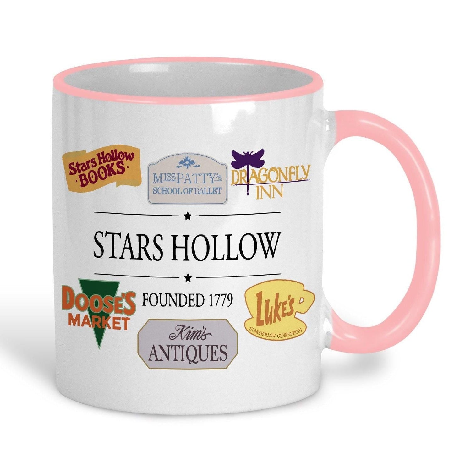 Stars Hollow Business Signs Gilmore Girls TV Show Ceramic Mug