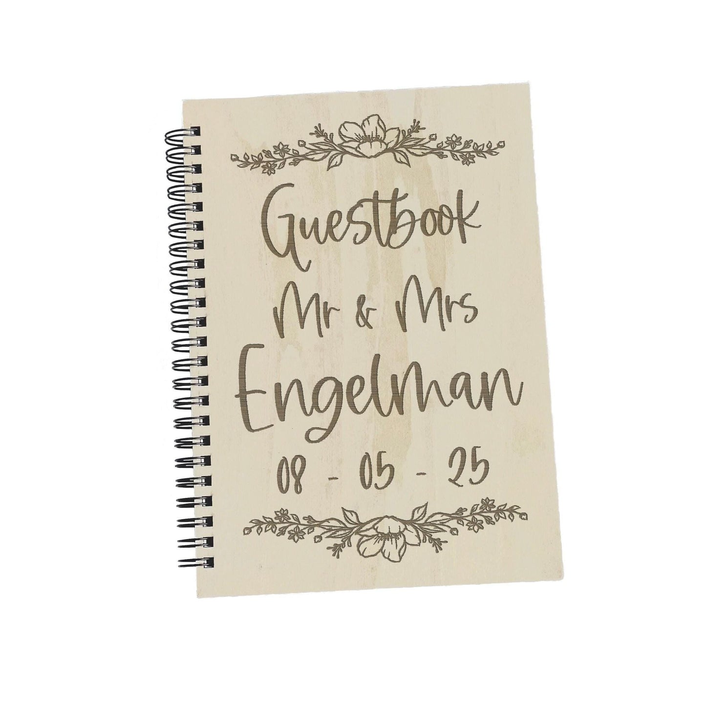 Floral Design - Personalised Wedding Guest Book