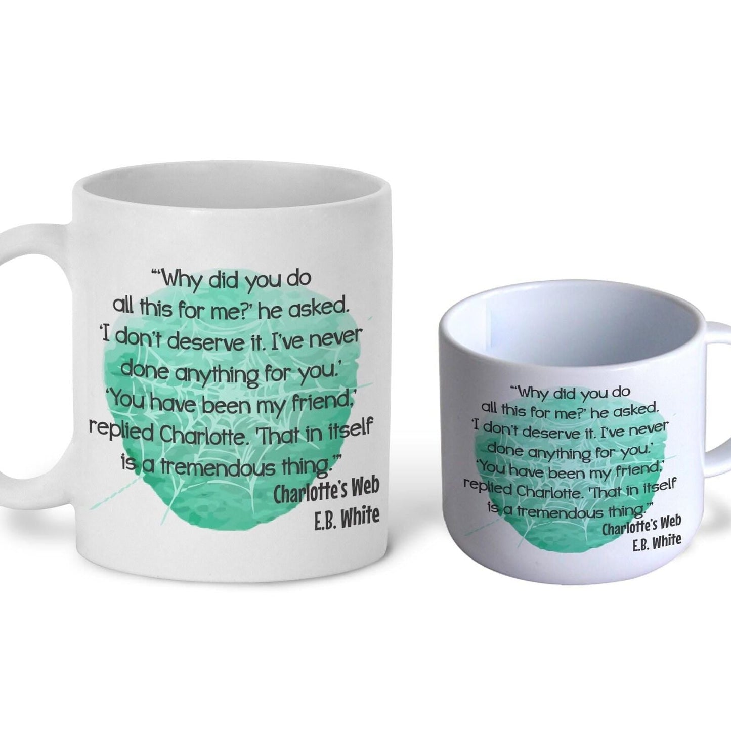 Charlotte's Web My Friend Children's Book Quote Literature Personalised Gift Mug Polymer First Unbreakable