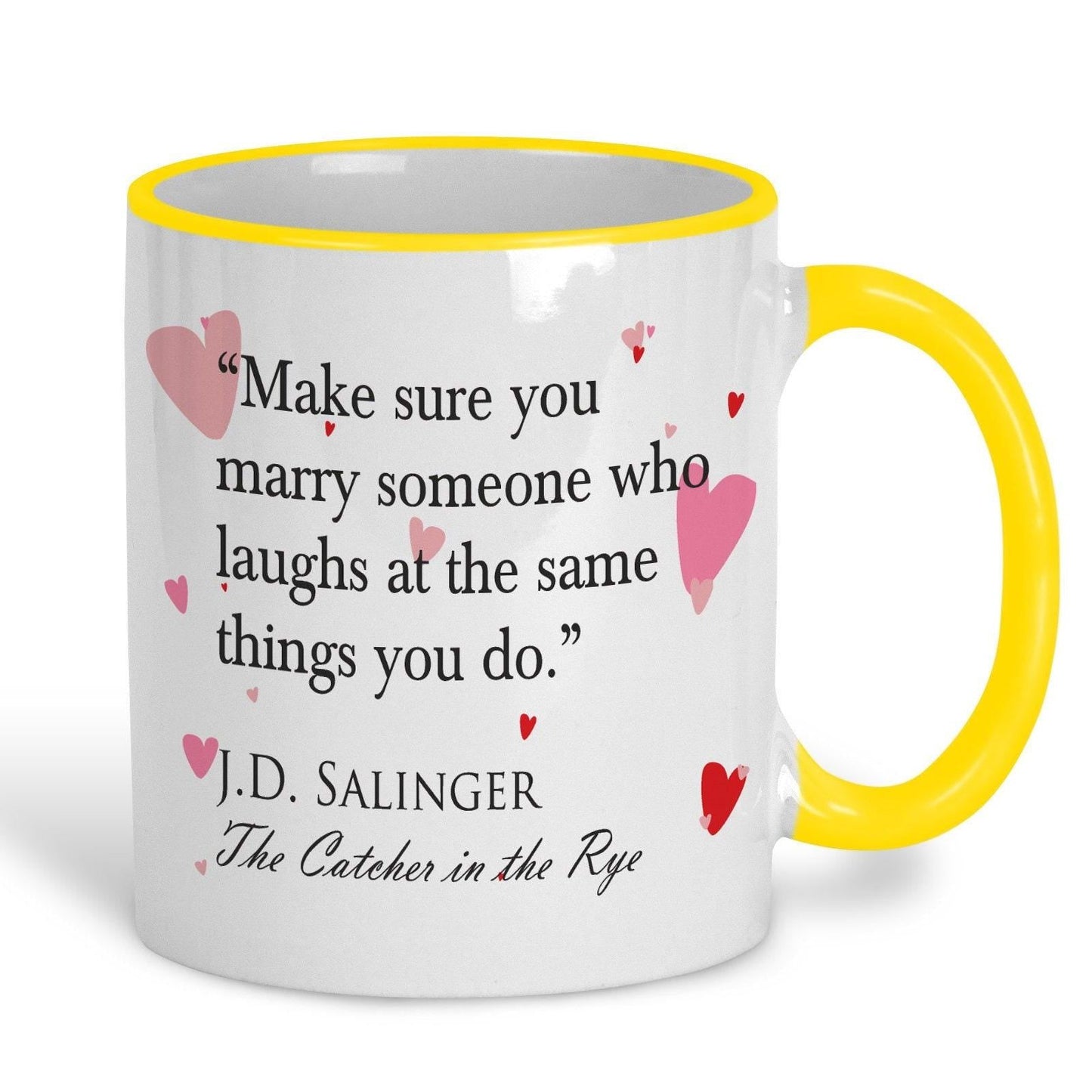Catcher In The Rye J.D. Salinger Book Quote Personalised Valentine's Day Ceramic Mug