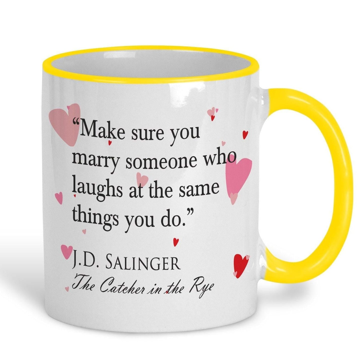 Catcher In The Rye J.D. Salinger Book Quote Personalised Valentine's Day Ceramic Mug