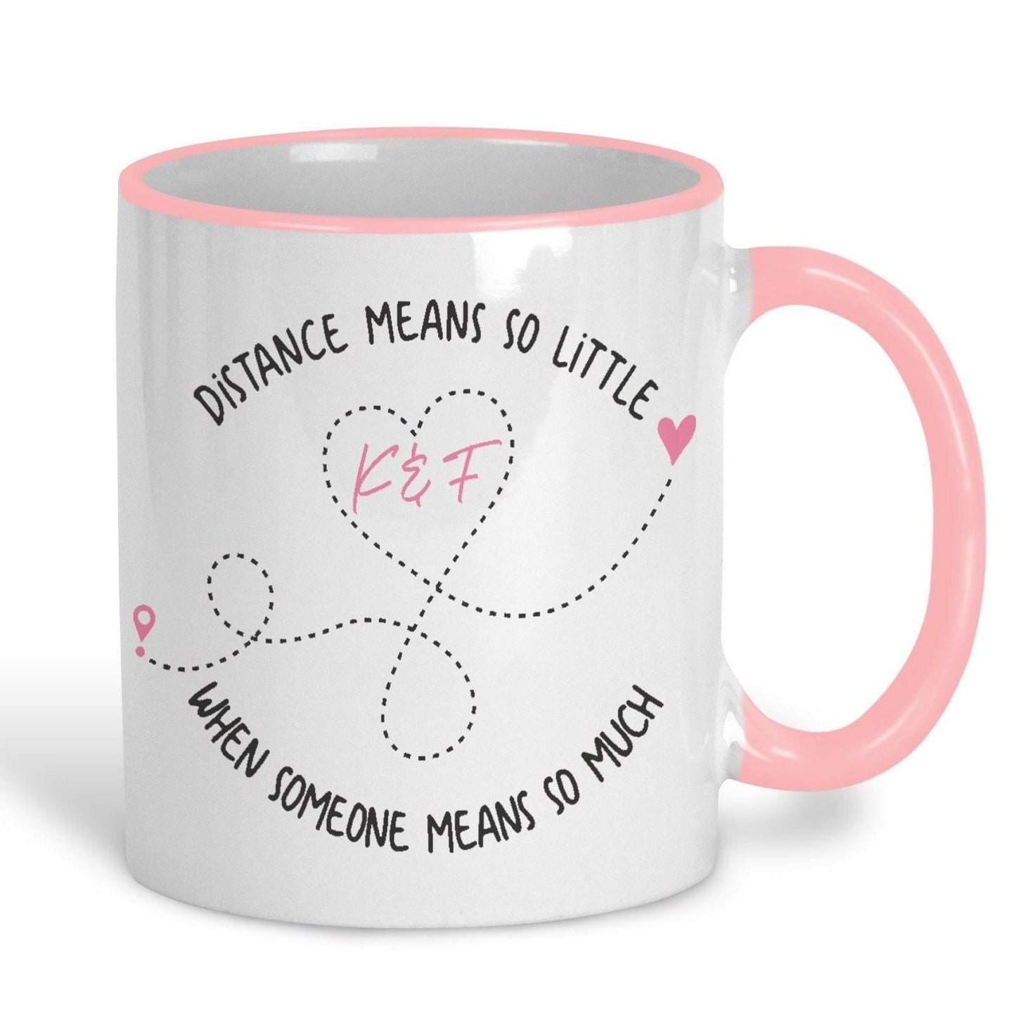Distance Means So Little Long Distance Personalised Mug