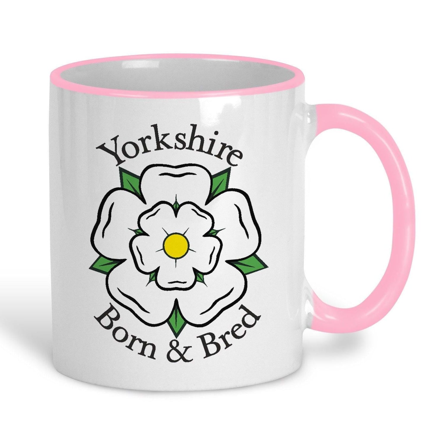 Born and Bred Yorkshire Rose - Personalised Ceramic Mug