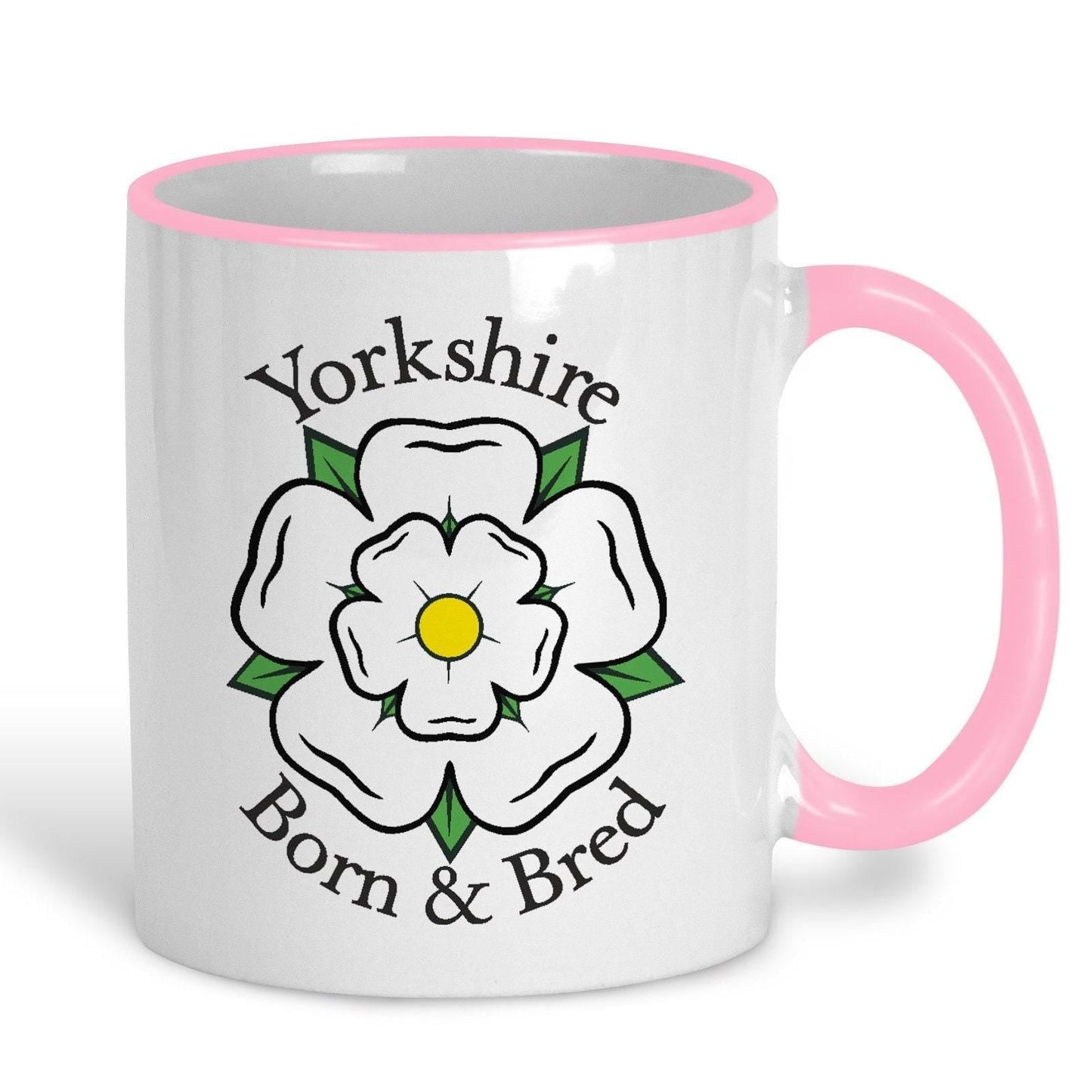 Born and Bred Yorkshire Rose - Personalised Ceramic Mug